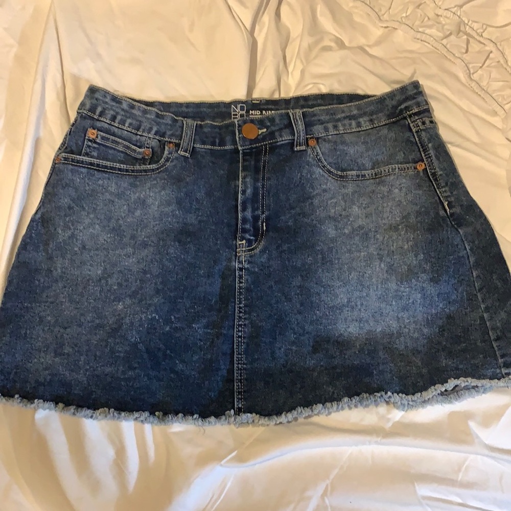 NoBo Jean skirt size 17 mid rise